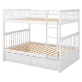Chicken Pieces Full over Full Bunk Bed with Drawers, Convertible Beds  Chicken Pieces Full over Full Bunk Bed with Drawers, Convertible Beds