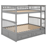 Chicken Pieces Full over Full Bunk Bed with Drawers, Convertible Beds  Chicken Pieces Full over Full Bunk Bed with Drawers, Convertible Beds