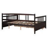 Full Size Daybed Wood Bed with Two Drawers | Space-Saving and Functional Design