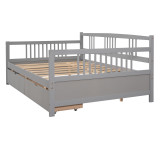 Chicken Pieces Full Size Daybed Wood Bed with Two Drawers | Space-Saving and Functional Design 