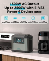 GOFORT 1500W Portable Solar Power Station 1008Wh Solar Generator  