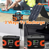  Flashfish CPAP Battery 45000mAh Backup Power Pack with 50W 18V Portable Solar Panel & Foldable Solar Charger 
