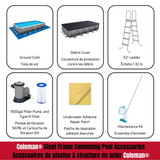 Coleman 22' Power Steel Frame 52" Deep Above Ground Pool (22-ft x 12-ft x 52-in)