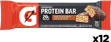 GATORADE Gatorade Whey Protein Bar | Peanut Butter Chocolate Flavor | 12 x 80g | 20g Protein for Athletic Recovery 