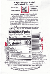 Real Strawberry Flavor Puree Infused Syrup | 16.9 fl. oz