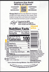 Real Mango 16.9 fl. oz. Puree Tropical Bliss Infused Syrup