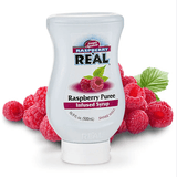 Real 16.9 fl. oz. Raspberry Puree Gourmet Infused Syrup-Chicken Pieces