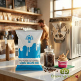 THE GELATO LAB The Gelato Lab Vietnamese Coffee Soft Serve Mix 3 lb/1.36 kgs - 5/Case