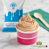 The Gelato Lab Vietnamese Coffee Soft Serve Mix 3 lb/1.36 kgs - 5/Case