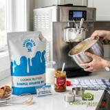 The Gelato Lab Cookie Butter Soft Serve Mix 3 lb/1.36 kgs - 5/Case