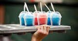 Concession Stand Peach Slushy Syrup 5:1 Bulk Food Service Concentrate | 1 Gallon | 4/case | 48 Cases Per Pallet (192 Gallons)