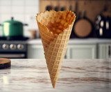 JOY Large Wide Mouth Waffle Cone - 216/Case | 16 Cases Per Pallet | 3456 CONES