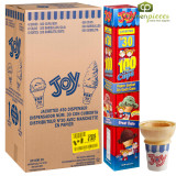  JOY #30J Flat Bottom Jacketed Cake Cone Dispenser Pack - 600/Case 