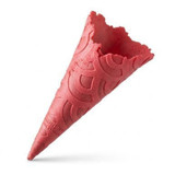 The Konery Pink Vanilla Waffle Cones - 144/Case | Vibrant and Delicious