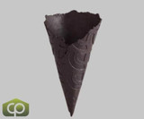 The Konery Midnight Black Vanilla Waffle Cones - 144/Case