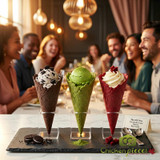 THE KONERY The Konery Dark Chocolate Waffle Cones - 144/Case | Decadent Chocolate Indulgence