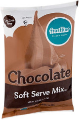 frostline Frostline Chocolate Soft Serve Ice Cream Mix Lactose Free 6 lb | Waffle Cones 12pk & Rainbow Sprinkles 