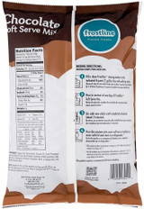 frostline Frostline Chocolate Soft Serve Ice Cream Mix Lactose Free 6 lb | Waffle Cones 12pk & Rainbow Sprinkles 