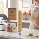 JOY #40 Flat Bottom Jacketed Cake Cone - 600/Case | Perfect Cones for Delightful Desserts