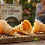 JOY #22 Flat Bottom Ice Cream Cake Cones - 720/Case | Premium Cones for Irresistible Treats