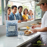 Bulk bag of Exclusive Clear Mints 1.3kg for restaurant host stands and reception desks.- chickenpieces.com