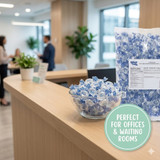 Bulk bag of Exclusive Clear Mints 1.3kg for restaurant host stands and reception desks.- chickenpieces.com