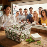 EXCLUSIVE BRANDS Creamy Chocolate Mint Cream Candy 1.5kg/3.3lbs - Indulge in Rich Chocolatey Mint Bliss