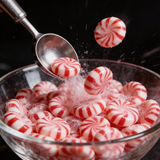 Regal pinwheel mints 4.4lb bulk bag; Individually wrapped red and white starlight mints; Bulk peppermint hard candy for restaurants- chicken pieces