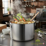 Thermalloy Stainless Steel 40 qt Stock Pot - Professional-Grade Cookware for Large Batch Cooking