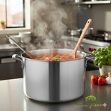 Thermalloy Stainless Steel 40 qt Stock Pot - Professional-Grade Cookware for Large Batch Cooking