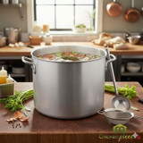 Heavy Duty Aluminum Stock Pot, 60-Quart - Versatile and Reliable