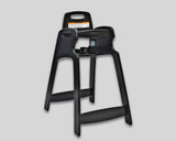 Koala Kare Black Assembled Recycled Plastic High Chair - Eco-Friendly & Safe- CHICKEN PIECES