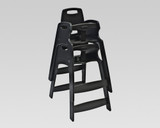 Koala Kare Black Assembled Recycled Plastic High Chair - Eco-Friendly & Safe- CHICKEN PIECES