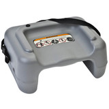 Koala Kare Gray Plastic Booster Seat with Safety Strap - Dual Height Convenience- CHICKEN PIECES