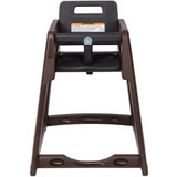 Koala Kare Brown Assembled Stackable Plastic High Chair - Sturdy & Space-Saving- CHICKEN PIECES