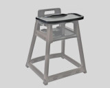 Koala Kare KB851-02 Black Plastic High Chair Tray - Perfect Fit for 850 Series High Chairs- CHICKEN PIECES