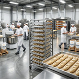 CP Full Size 18" x 26" 19 Gauge Wire in Rim Aluminum Bun Pan / Sheet Pan (12/Case)-Chicken Pieces