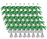 CP 16 oz. Clear Palm Tree Yarder with Lid and Straw - 40/Case- Chicken Pieces