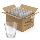 CP 9 oz. Light Weight Clear Plastic Stemless Champagne Flute - 64/Case | Celebrate with Class in Convenient Stemless Style -Chicken Pieces