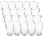 Chicken Pieces CP 14 oz. Clear Disposable Plastic Tumbler - 20/Pack | Convenient Clear Plastic Tumblers for Any Occasion 