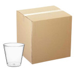 CP Clear Plastic Shot Glass 1.5 oz. - 100/Pack | Perfectly Sized Shots in Clear Plastic!