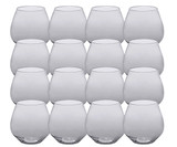CP 18 oz. Heavy Weight Clear Plastic Stemless Wine Glass - 16/Pack | Indulge in Wine with Sturdy Stemless Glasses- CHICKEN PIECES