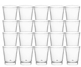 CP Clear Plastic Tiny Upscale Shot Glass 2 oz. - 20/Pack-Chicken Pieces