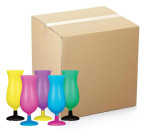 Chicken Pieces CP 15 oz. Assorted Color Plastic Hurricane Cup - 72/Case 