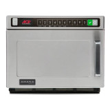 Amana 1800W Heavy Duty Stainless Steel Commercial Microwave with Solid Door - 208/240V | Reliable Cooking Power with Solid Door Design