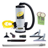ProTeam Super Coach Pro 10 Qt. Backpack Vacuum with 107466 Remediation Kit - 120V