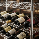 CP Wine Rack 14" x 48" 5 Shelf 55-Bottle Wire with 34" Posts-Chicken Pieces