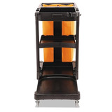 Rubbermaid Shelf Janitor Cart with Vinyl Zippered Bag - Efficient Cleaning and Organization- Chicken Pieces