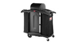 Rubbermaid Executive High Security Housekeeping Cart - Secure and Organized Housekeeping Solution-Chicken Pieces