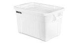 Rubbermaid BRUTE 20 Gallon White NSF Tote with Lid (6-Pack) - Durable and Versatile Storage Solution-Chicken Pieces